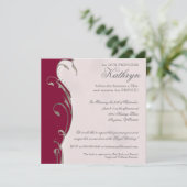 Uitnodiging voor koninginnenweddenschappen (Staand voorkant)