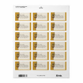 Uitnodiging voor koninginnenweddenschappen etiket (Full Sheet)