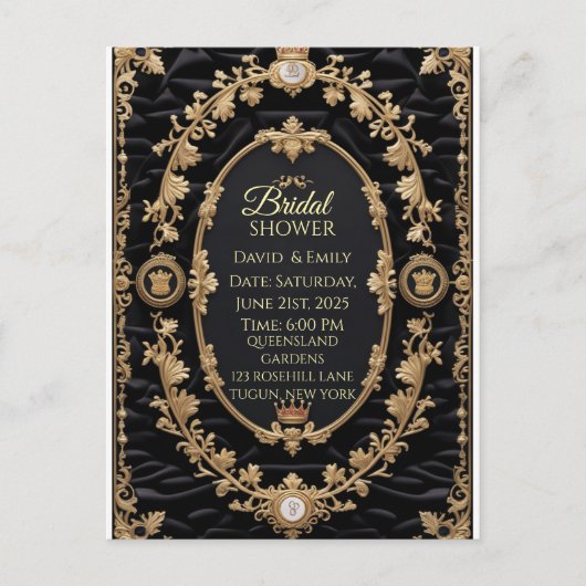 Uitnodiging voor koninklijke bruiloft (Voorkant)