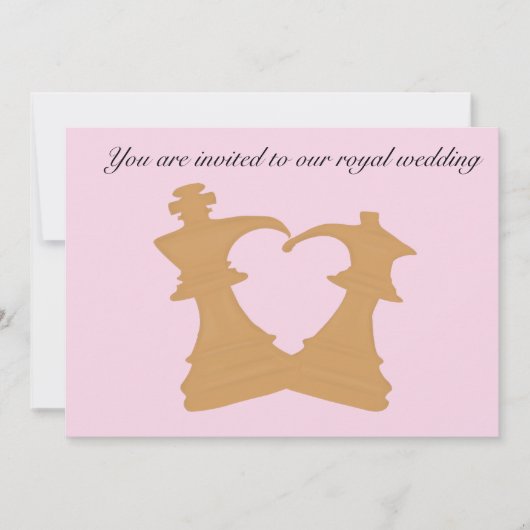 Uitnodiging voor koninklijke bruiloft (Voorkant)