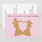 Uitnodiging voor koninklijke bruiloft (Voorkant / Achterkant)