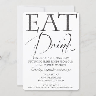 Uitnodiging voor kookles/demonstratie