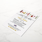 Uitnodiging voor koppel-bruiloftsfeest 'Stock the  (Gedraaid)