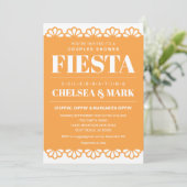 Uitnodiging voor koppel-bruisfeest met Papel Picad (Staand voorkant)