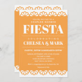 Uitnodiging voor koppel-bruisfeest met Papel Picad (Voorkant / Achterkant)