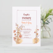 Uitnodiging voor koppelbad in lijst (Staand voorkant)