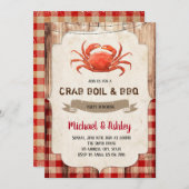 Uitnodiging voor krabbenpartij (Voorkant / Achterkant)