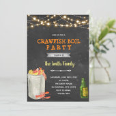 Uitnodiging voor kreeften koken in de achtertuin (Staand voorkant)