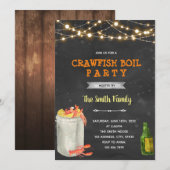 Uitnodiging voor kreeften koken in de achtertuin (Voorkant / Achterkant)