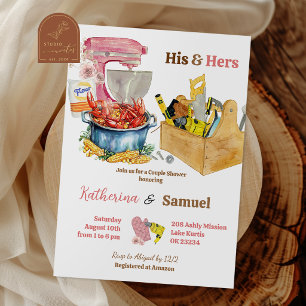 Uitnodiging voor kreeftenfeest koppel bruisfeest