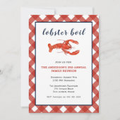 Uitnodiging voor kreeftenkok familie reünie (Voorkant)