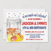 Uitnodiging voor kreeftenkokkerbirthday (Voorkant)