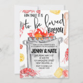 Uitnodiging voor Kreeftenkokkerij Verlovingsfeest (Voorkant)