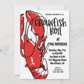 Uitnodiging voor Kreeftfeest (Voorkant)