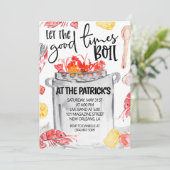 Uitnodiging voor Kreeftfeest (Staand voorkant)