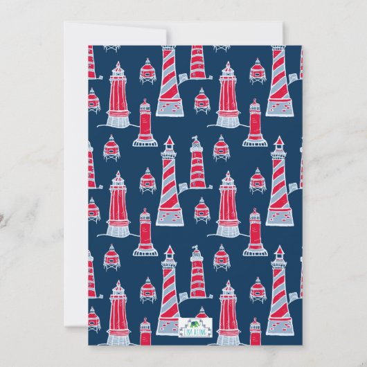 Uitnodiging voor kreeftfeest of strandfeest verjaa (Achterkant)