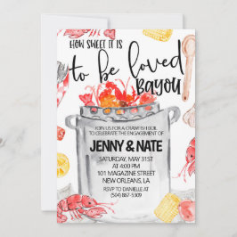 Uitnodiging voor Kreeftfeest Verlovingsfeest