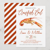 Uitnodiging voor Kreeftfeest Verlovingsfeest (Voorkant / Achterkant)
