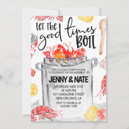 Uitnodiging voor Kreeftfeest Verlovingsfeest