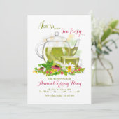 Uitnodiging voor kruidenthee (Staand voorkant)