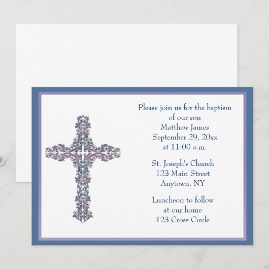  uitnodiging voor kruisbestuiving (Voorkant / Achterkant)