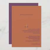 Uitnodiging voor kruising en kleding (Voorkant / Achterkant)