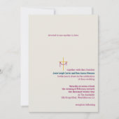 Uitnodiging voor kruising en kleding (Voorkant)