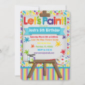 Uitnodiging voor kunst en schilderijen (Voorkant)