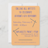 Uitnodiging voor Kunst Kunstzinnige Kunstenaars Sc (Achterkant)