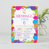 Uitnodiging voor Kunstfeest (Staand voorkant)
