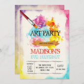 Uitnodiging voor kunstfeest (Voorkant / Achterkant)