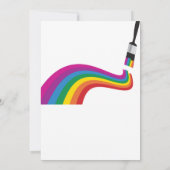 Uitnodiging voor kunstfeestdag schilderen (Achterkant)