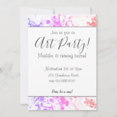 Uitnodiging voor  kunstpartij (Voorkant)