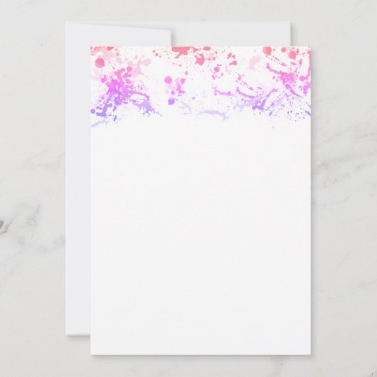 Uitnodiging voor  kunstpartij (Achterkant)