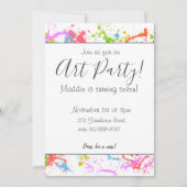 Uitnodiging voor kunstpartij (Voorkant)