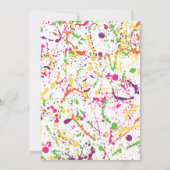 Uitnodiging voor kunstschilderfeestje (Achterkant)