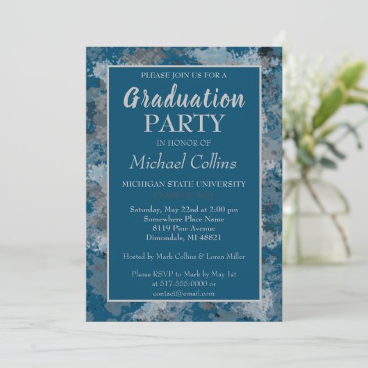 Uitnodiging voor kunstzinnige en stijlvolle partij (Staand voorkant)