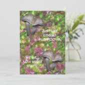 Uitnodiging voor Kus Paddenstoelen (Staand voorkant)