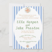 Uitnodiging voor kust, nautische bestemming en bru (Voorkant)