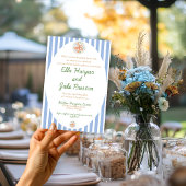 Uitnodiging voor kust, nautische bestemming en bru