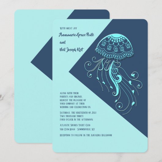 Uitnodiging voor kwallen (Voorkant / Achterkant)