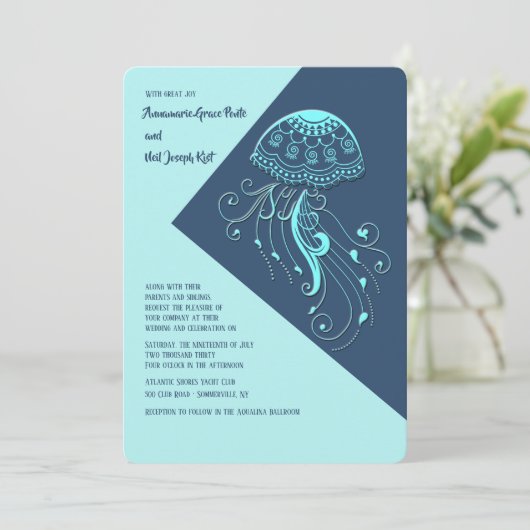 Uitnodiging voor kwallen (Staand voorkant)