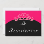 Uitnodiging voor La Quinceanera (Voorkant)