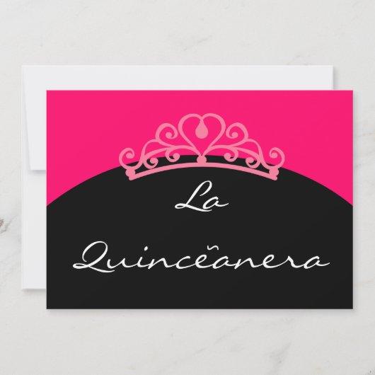 Uitnodiging voor La Quinceanera (Voorkant)
