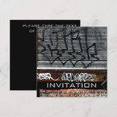 uitnodiging voor laaddok grafitti (Voorkant / Achterkant)