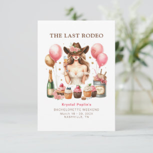 Uitnodiging voor Laatste Rodeo Bachelorette Reispr