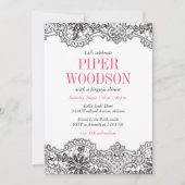 Uitnodiging voor Lacey Lingerie (Voorkant)