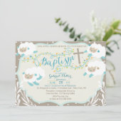 Uitnodiging voor lamsdoop (Staand voorkant)