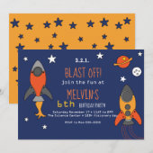 Uitnodiging voor lancering van raketschild (Voorkant / Achterkant)