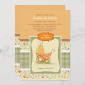 uitnodiging voor landelijk Baby shower (Voorkant / Achterkant)